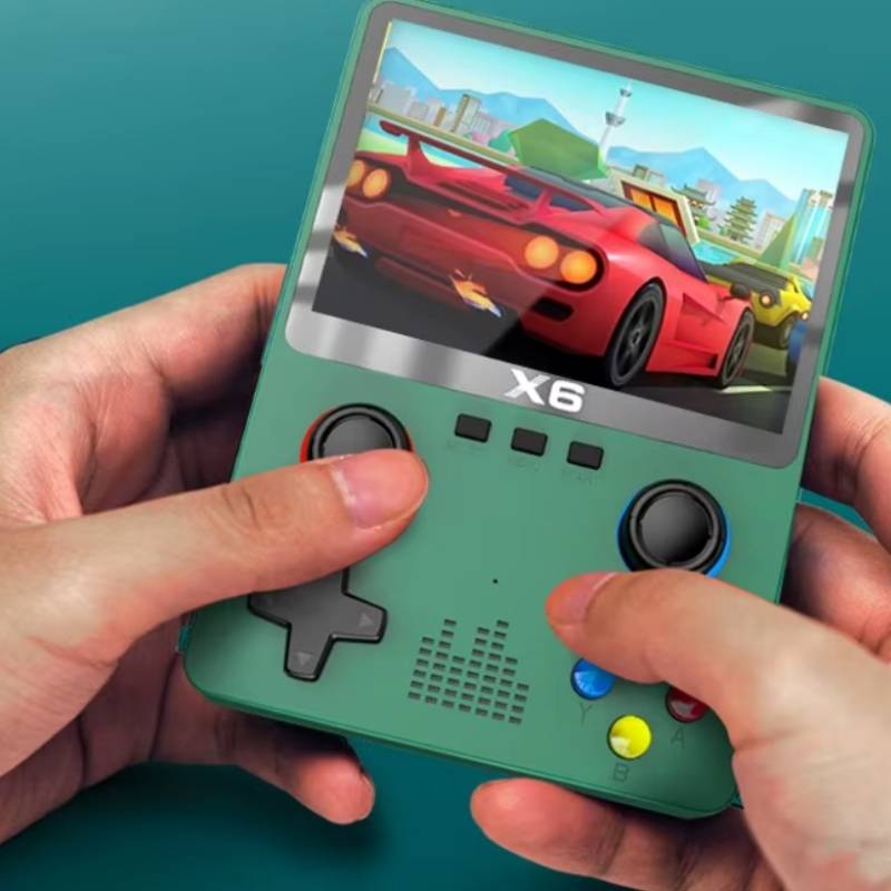 Yo X6 Taşınabilir El Konsolu - 3.5 İnç IPS Ekran, 11 Simülatör, Çift Joystick, Çocuklar İçin Retro Oyun Keyfi